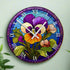Pansy Suncatcher Effect Clock